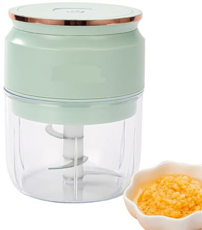 Wezalget Hachoir Électrique Mini - Rechargeable USB Pour Oignons Et Légumes - Hachoir Légumes Multifonction Cuisine,Utilisation Domestique Et Professionnelle