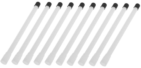 Healeved Extensor de Válvula para Neumáticos 115 MM Blanco 10 Piezas Prolongador de Vástago Compatible Coches Bicicletas Motocicletas y Scooters para Inflado Fácil Fugas