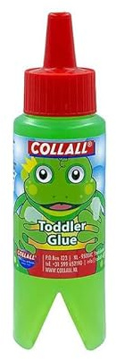 U3 Kleber ist ein grüner Klebstoff 90ml, auf Wasserbasis, speziell für Kleinkinder ab 10 Monaten. Der Klebstoff klebt nicht an den Händen und kann auf Papier und Pappe verwendet werden.
