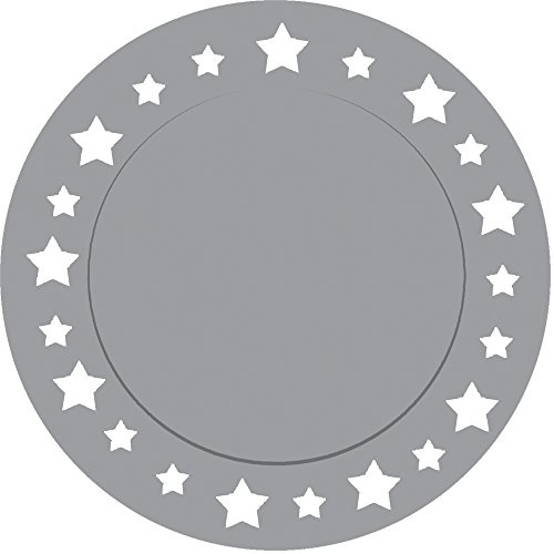 Givi Italia- Sottopiatti in Cartoncino, Colore Argento, 62856