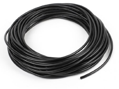 sourcingmap - Noir - 6 mm OD 4 mm 20 m ID Tuyau pneumatique avec chambre à Air