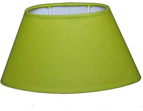 Lampenschirm Oval für Tischlampe Chintz Lime Grün Tischleuchte Wandleuchte
