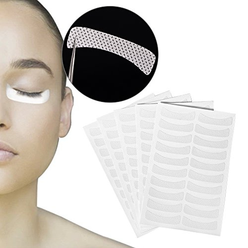 100 Cuscinetti Occhi Professionali in Tessuto Non Tessuto Colorato, Accessori Essenziali per Estensioni Ciglia e Trucco Sopracciglia, Ideali per Applicazione Precisa e Confortevole
