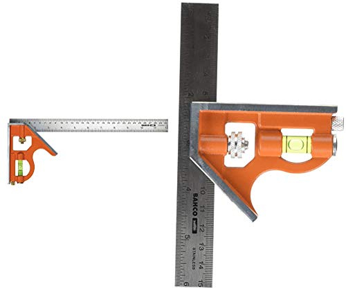Bahco CS300 300mm Combination Square & CS150 150mm Combination Square