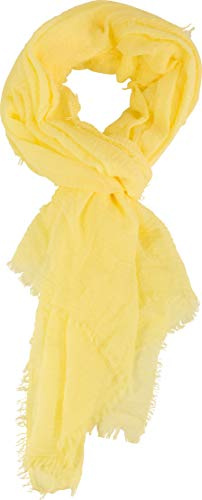 fashionchimp BASIC-Schal für Damen mit weichem Fransensaum, Tuch in leichter Qualität mit Baumwolle, einfarbig