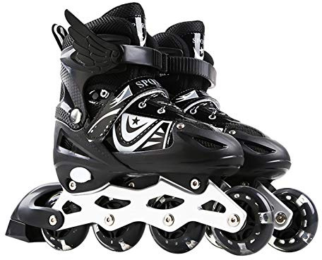 Perfect Flower Inline Skates för vuxna och barn, inline-skridskor justerbara för kvinnor, män och barn