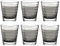 Leonardo Vario Struttura 026846 - Juego de 6 vasos de agua aptos para lavavajillas, vasos de cristal coloridos, juego de bebidas de color gris, 250 ml