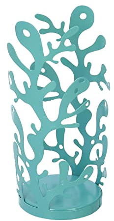 Vacchetti 5960300000 Portabicchieri Metallo Tondo, Azzurro, Piccolo