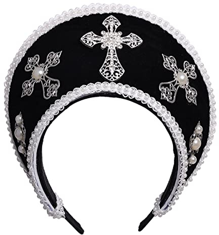 COSDREAMER Damen Kopfschmuck Tudor Renaissance Royal French Hood Coronet