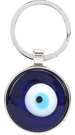 Türkischer Blauer Auge Schlüsselanhänger mit Perlen, Böser Blick Glücksbringer, Auto Ornament Anhänger für Männer und Frauen