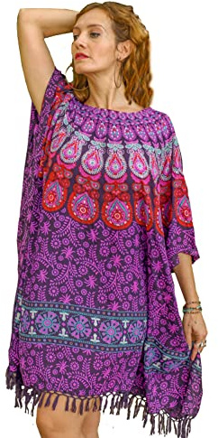 Strandklänning - Beach Kaftan - Baddräktsöverdrag - Boho Chic Wrap