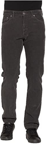 Pantalone Uomo in Velluto 5 Tasche Art. 700-1051A Carrera Regular Fit 100% Cotone particolarmente Adatto alla Stagione Autunno/Inverno (54, Grigio 874)