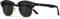 Occhsouo Polarisierte-Halbrahmen-Sonnenbrille-Unisex-Herren-Damen Klassische Retro UV400 Schutz Rechteckig Sonnen brille Metallrahmen Autofahren Reisen(2-Schwarz/Gold)