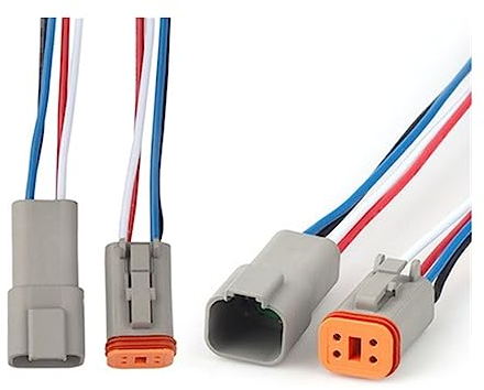25 satz DT06-6S DT04-6P. Männlicher weiblicher Kabelbaum 1,25mm2-Draht mit 4-Stecker 1 6awg 2. 0 cm Länge