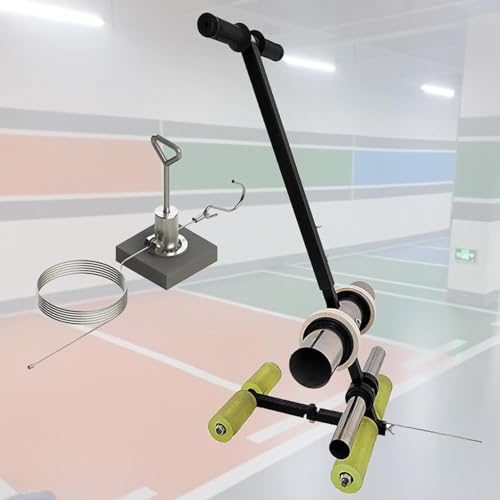 URJWAN Bodenband-Applikator, Manueller Bodenband-Applikator, Bandmarkierungsmaschine Mit Handschub, Mit Zeichenkreis-Set Und Auffahrt, Asphalt Oder Beton