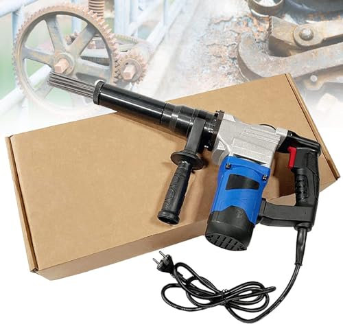 HDaspijh 1100W Electric Needle Scaler, Needle Type Rust Remover Cleaning Machine, Industrial Grade Pistol Grip Needle Scaler for Removal of Rust Weld Slag and Paint, High Efficiency