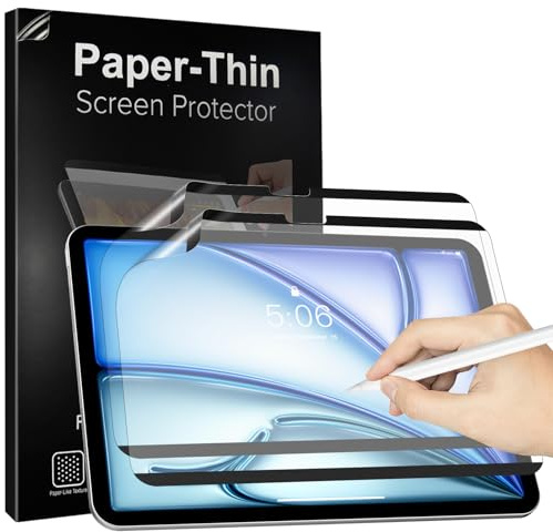 TiMOVO 2 Piezas Protector de Pantalla Magnético Tipo Papel para iPad Air 11 Pulgadas (M4/M3/M2-2026/2025/2024), Extraíble Reutilizable Película Mate para iPad Air 11,Dibuja como en Papel Anti Reflejos