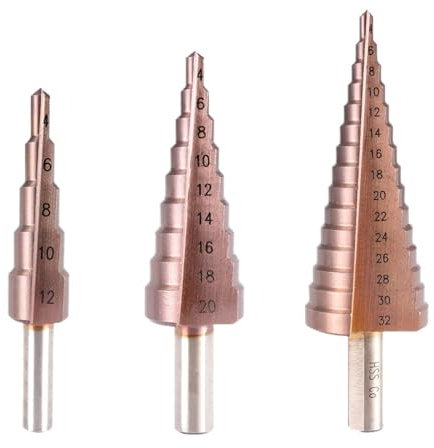 Broca escalonada de 4-12/20/32 mm for metal, broca cónica de acero de alta velocidad HSSCO, juego de herramientas for brocas de cobalto, cortador de agujeros for acero inoxidable, 1 unidad(4-20mm(1PC)