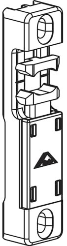 ROTO NT/NX Schnäpper NTi - Schlossfalle für Stulpflügelgetriebe Rahmenteil, Zinkdruckguss silberfärbig