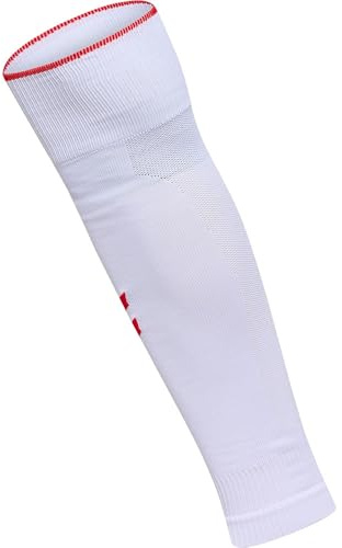 hummel Hmlcore - Tubo de fútbol unisex (talla única), color blanco y rojo