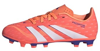 adidas Chaussures de football unisexe Club Junior Fg/Mg Sneaker, Orange/blanc, 35.5 EU
