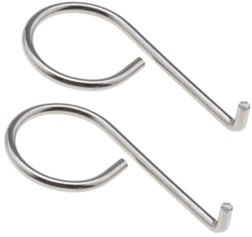 2pcs Wheel Center Lug Nut Cover Bolt Cap Removal Dismantle Tool Hook Stainless Steel 6X0012243