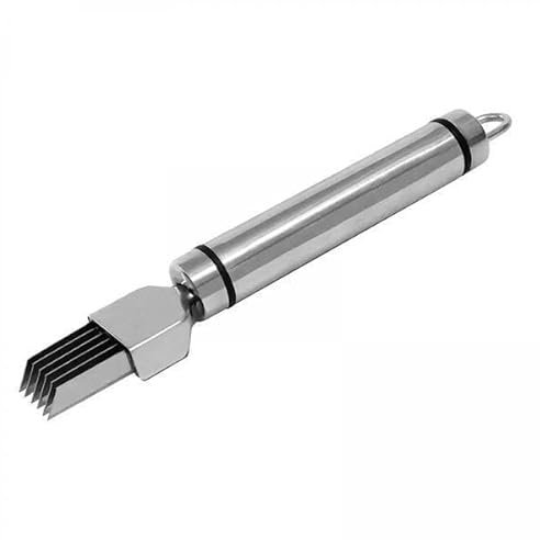 Baoblaze 4x Affettatrice per Scalogno, Taglierina per Aglio, Utensile per Insalata, Utensile Da Cucina, per Triturare L'acciaio Inossidabile Verde Portatile Pe