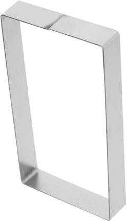 Genérico Moldes Rectangulares Para Tartas, De Acero Inoxidable, Rectangulares, Para Tartas, Moldes Para Hornear, Pasteles, Panqueques, Mousse, Moldes Ideales Para Entusiastas De La Cocina