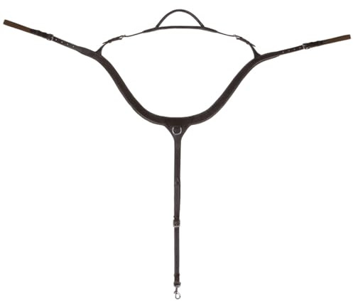 NETPROSHOP Leder Vorderzeug mit Handgriff schwarz oder braun Pony Cob Full, Groesse:Pony, Farbe:Dunkelbraun