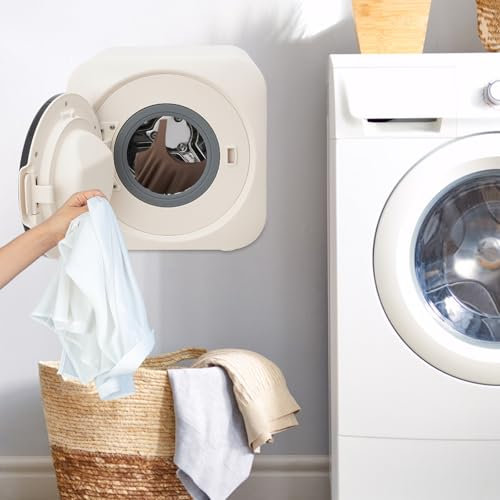 WSIKGHU 3.5L Tragbare Mini-Waschmaschine mit 60°C Trockner, 28 x 25 x 28CM, Intelligente Wandmontierte/Freistehende Waschmaschine, Camping Travel Mobile Single Household Washing Machine