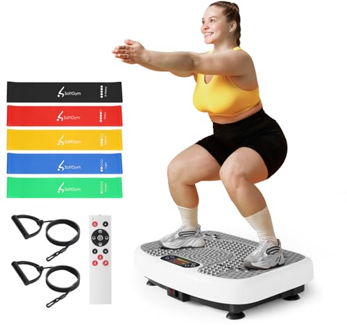 SoftGym Vibration Plate Exercise Machine for Lymphatic Drainage & Fitness