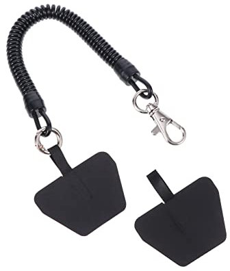 SHINEOFI Correa de Seguridad para Teléfono Móvil con Anclaje y Parche, Pvc Elástica, Extensible, Anticaídas para Smartphone