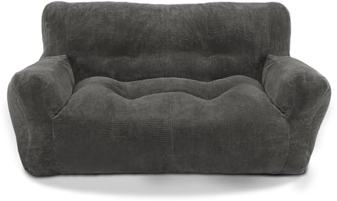 Lovupet Dog Couch for Small Medium Breed, Dog Sofa Bed Full Filled Sponge, No Assembly Need, PS581 (Neutral Grey)
