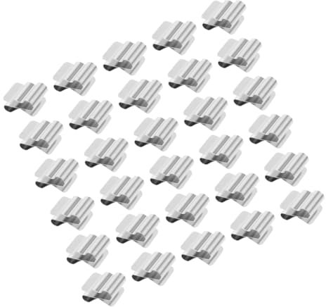 NUOBESTY 30pièces Clips De Câbles Acier Inoxydable Pour Panneau Solaire Fixation à Ressort Pour Cadre De Panneau Photovoltaïque Support De Câble Stable Pour Remorques Bateaux Et Application
