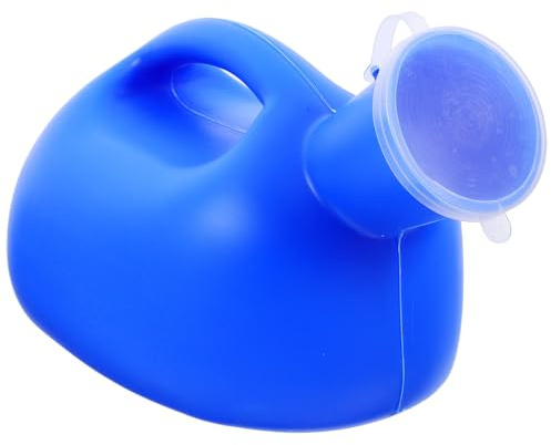 HOOWIFFY 2000ml Plastic Urinal Chamber Pot Portable Spill Proof Leak Resistant with Lid for Home and Self-Driving Travel Use Suitable for Men and Elderly