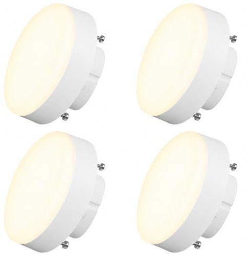 Benvexa 4PCS GX53 LED Bulb 7W 3000K Warm White GX53 Spot Lights Bulbs