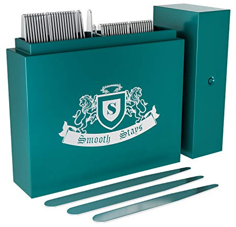 50 Premium Metal Collar Stays in Divided Box for Men - 2 Most Popular Sizes (24-2.2 & 26-2.5), Non-Magnetic