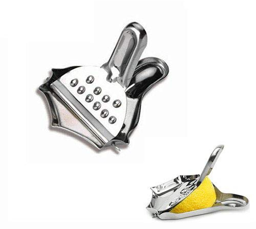 GoodchanceUK Zitronen- & Orangenpresse aus Edelstahl, 4er-Pack