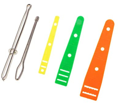B Baosity 5 Pcs Elastische Einfädler Durchziehnadeln zum Einziehen Schlaufen Wendenadel für Gummibänder
