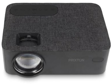 PRIXTON Lumière - Proyector 5.000 Lúmenes, Conexión HDMI, USB, MicroSD, Aux in, AV in, Altavoces Integrados, Negro (Reacondicionado)