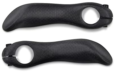RXL SL Mountainbike 22.2mm Kohlefaser + Aluminiumlegierung 2 Stück Fahrradlenker-Lenkerenden