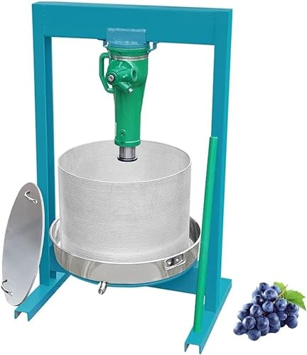 HACSYP Fruchtpresse Traubenpresse, kommerzielle Orangensaftpresse mit Handpresse, leicht zu pressende Honigpresse aus Edelstahl, for die Herstellung von Wein, Honig und Saft