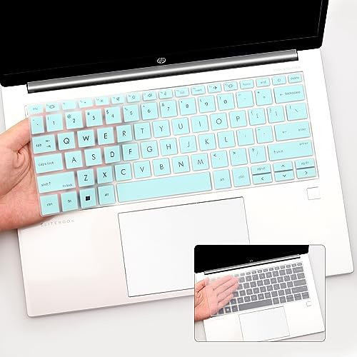 i-Tensodo Tastaturabdeckung für 2024–2022 HP EliteBook 830 835 840 845 1040 G9 G10 13,3 14 Zoll Laptop-Zubehör Tastatur-Schutzhülle (nicht geeignet für 840 845 1040 G8 G7 G6 G5 G4 G3) - Heiß. Blau und