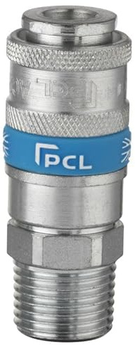 Genuine PCL Air Fitting Airflow Coupling Male Thread R 1/2 AC21JM x2