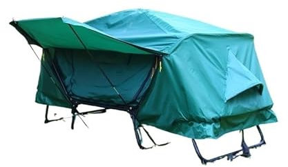 Campingtält, 6-personers tält for camping, familjetält, stora tält, pop up-tält, utomhustält, lätta pop up-tält(1P tent Forestgreen)