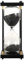 Timer da Cucina，Timer Per Clessidra 60 Minuti Clessidra，conto alla rovescia clessidra design Per Natale Nuovo Anno Compleanno Tavolino Da Tè Scaffale Libri Gioco Di Scuola (Nero)