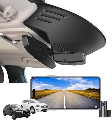 Mangoal Dashcam Fram 4K & Bak 1080P för Volvo XC60 2018-2021 (Modell C) | T5 T6, Integrerat OEM-utseende, WiFi och App, Loopinspelning, G-sensor, Enkel installation, 128 GB-kort