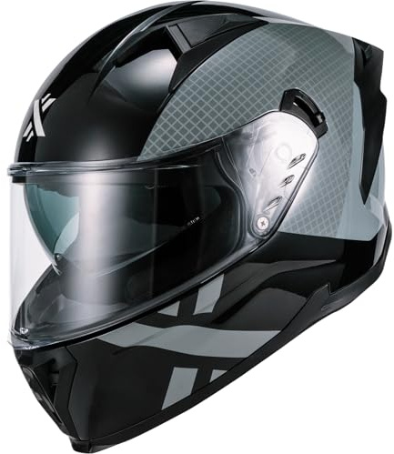 Shox Rapid Speedway Motorcycle Helmet L Gloss Black