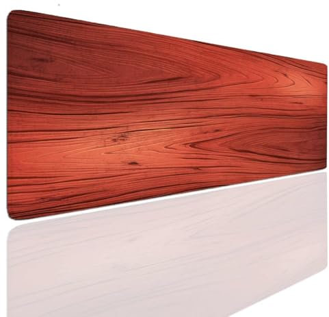 Alfombrilla Ratón Madera Art, Mousepad Alfombrilla Raton Gaming XXL 1400x700x4mm Mouse Desk Mat Gamer para Gaming Tapete Escritorio Mujer Almohadilla Raton Mouse Pad Base de Goma Antideslizante S-1240