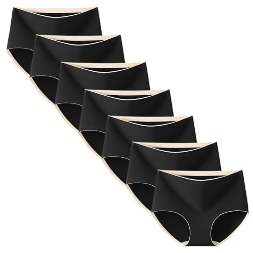 KYDLIGHT 7er Pack Perioden Unterwäsche Damen, Menstruationsunterwäsche, Inkontinenz Slip Damen, Stretch Baumwolle Hohe Taille Slips